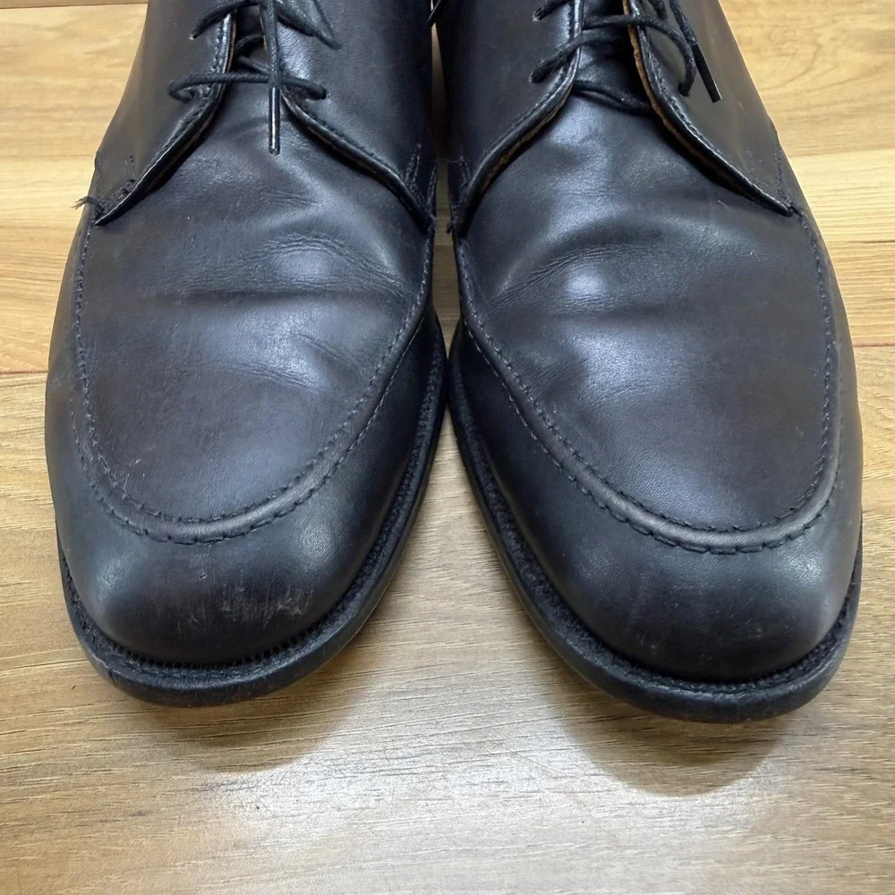 E T Wright Mens‎ 9.5 D Black Leather Dress Shoes